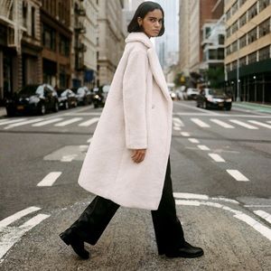 Black Babaton Teddy Coat